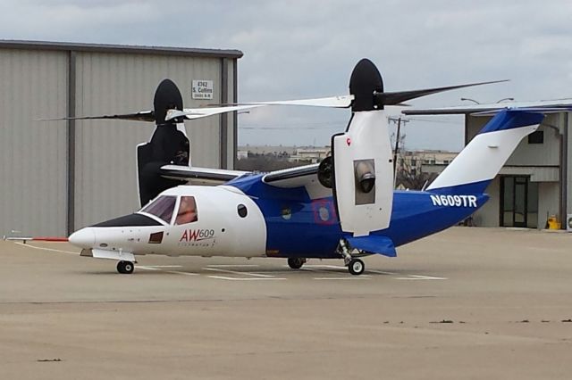 N609TR — - AW609 N609TR in preparation for the HeliExpo 2015 Orlando FL.