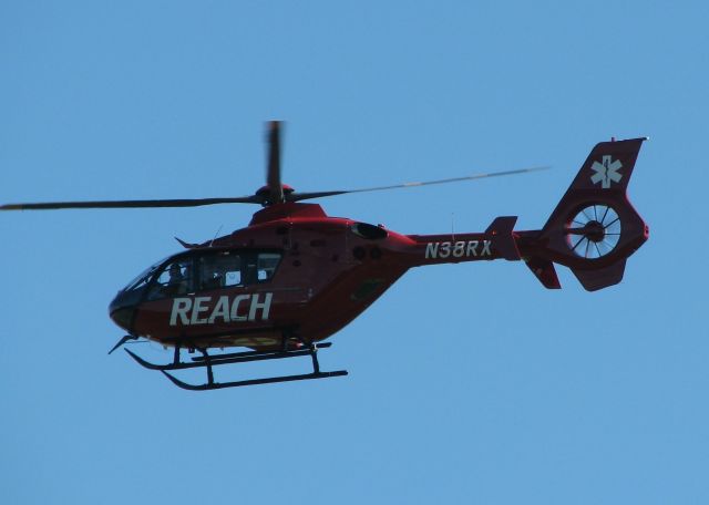 Eurocopter EC-635 (N38RX) - Flying a missed approach on 32 at the Shreveport Regional airport for the third time.