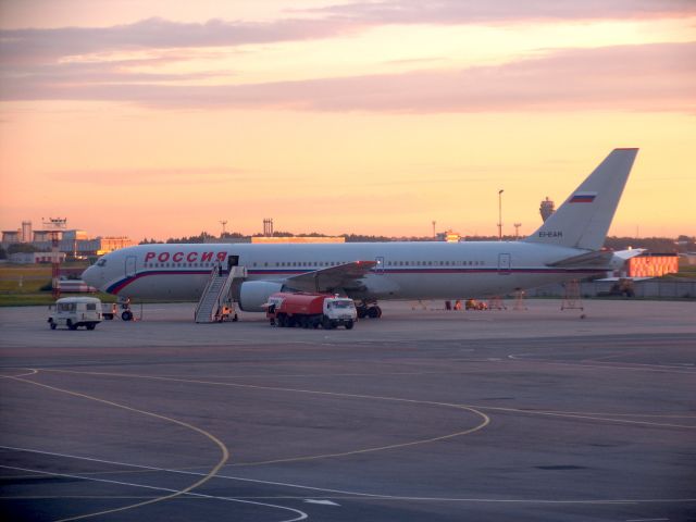 EI-EAR — - Boeing 767-3Q8 (ER).br /St. Petersburg Airport at midnightbr /Photo: 19.06.2009