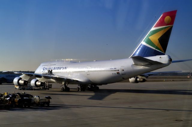 BOEING 747-300 (ZS-SKA) - Many owners, from Swissair to Saudia, now stored!