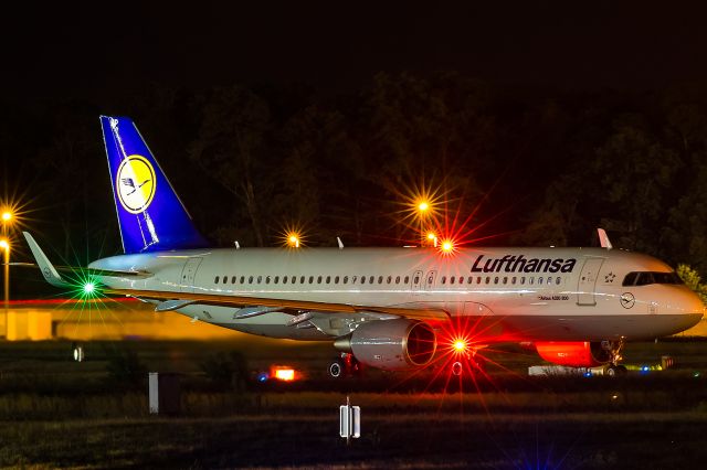 Airbus A320 (D-AIUP) - snaped in absolute darkness