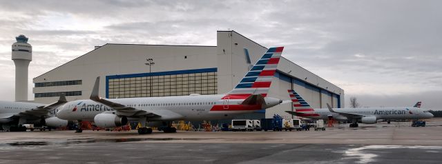 Boeing 757-200 (N692AA) - A very nice rare sight in CLT these days, two AA 757sbr /br /1/4/19