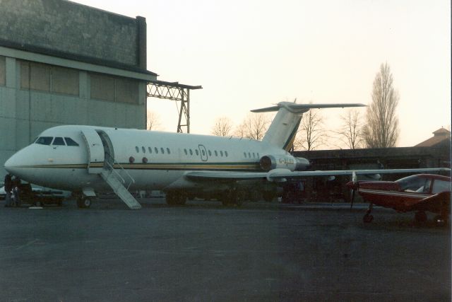 British Aerospace BAC-111 One-Eleven (G-BLHD) - Seen here in Nov-89.  With McAlpine Aviation from Jul-84 to Mar-90. Transferred to Saudi Arabia 21-Feb-91 where it became HZ-KA7 then VP-CHM, P4-JLB, HR-ATS, YR-MIA and TZ-BSA for Tombouctou Aviation.