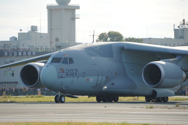 88-1207 — - 3.Nov.2018br /This aircraft is the latest C-2 transport aircraft of the Japan Air Self Defense Force.br /The aircraft is made by Kawasaki Heavy Industries.