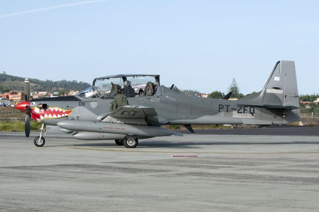 Embraer AT-29 (PT-ZFQ) -  On delivery flight the second four Embraer EMB-314 Super Tucano A29B, for the Indonesia Air Force in Tenerife North.