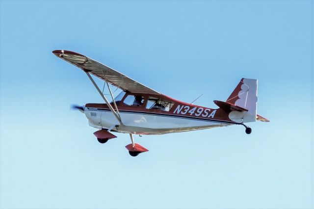 CHAMPION Sky-Trac (N349SA) - American Champion Aircraft 7GCAA Citabria over Livermore Municipal Airport. February 2021.