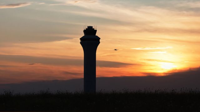 KCVG — - Nice evening sunset at CVG with a 737 off runway 27.