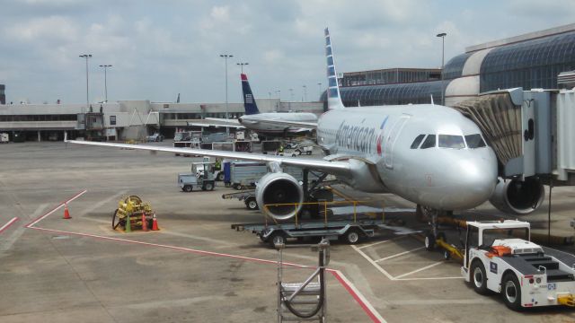 Airbus A319 (N700UW) - Our plane from KCLT to KDCA. 7/11/14