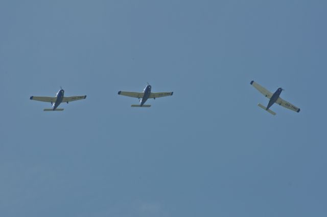 OO-TMO — - Fly In at Deurne - Antwerp - Belgium 15 May 2012 . br /3 flight instructors gave the crowd a small show.