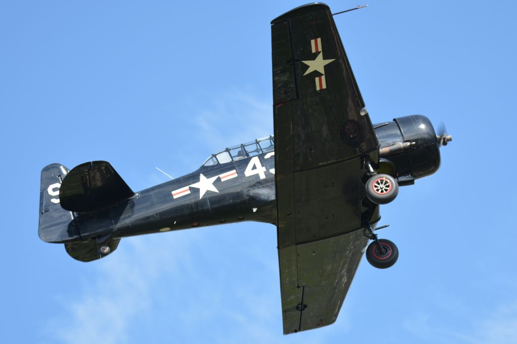 North American T-6 Texan (G-AZSC) - T6 Harvard (Texan) at Goodwood 11 September 2015