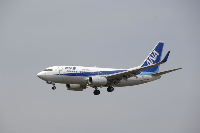 Boeing 737-700 (JA07AN) - Final Approach to Narita Intl Airport R/W16L on 2011/5/9 ANA c/s