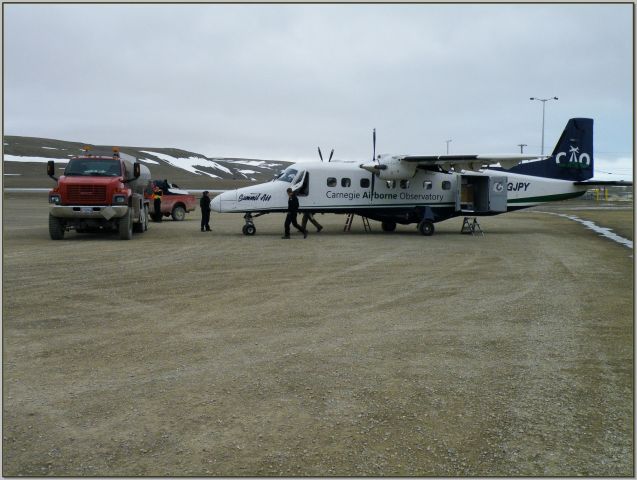 Fairchild Dornier 228 (C-GJPY) - Carnegie Airborne Observatory Resolute Bay getting fuel