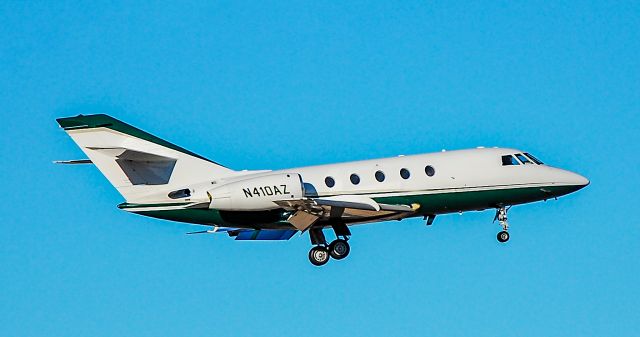 Dassault Falcon 20 (N410AZ) - N410AZ 1981 DASSAULT-BREGUET MYSTERE FALCON 20-F5 - North Las Vegas Airport (IATA: VGT, ICAO: KVGT, FAA LID: VGT) March 5, 2018br /Photo: Tomás Del Coro