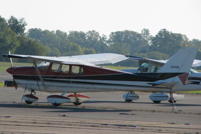 Cessna 175 Skylark (N7031E) - Parked at Downtown Shreveport.