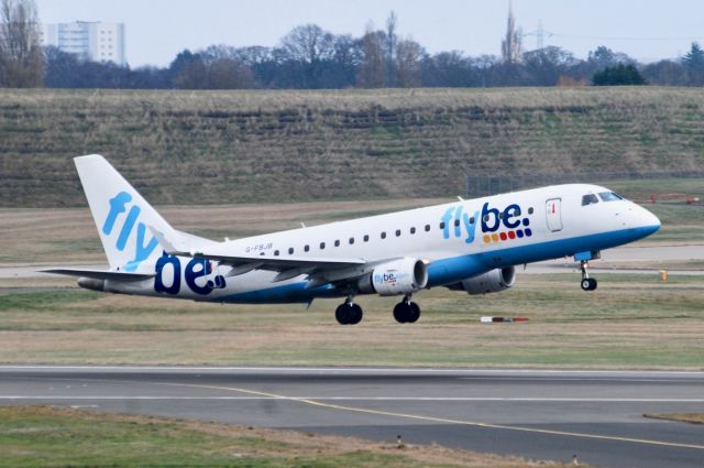 EMBRAER 175 (long wing) (G-FBJB) - TAKEN FROM FREEPORT CARPARK