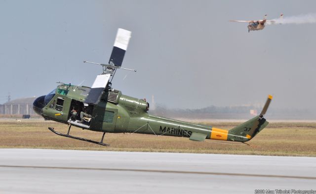 — — - The Collins Foundation Huey was part of the Vietnam recreation at Wings over Houston 2008