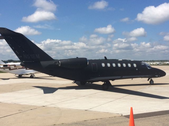 Cessna Citation CJ1 (N51EM) - On Basler ramp at KOSH during Airventure 2015