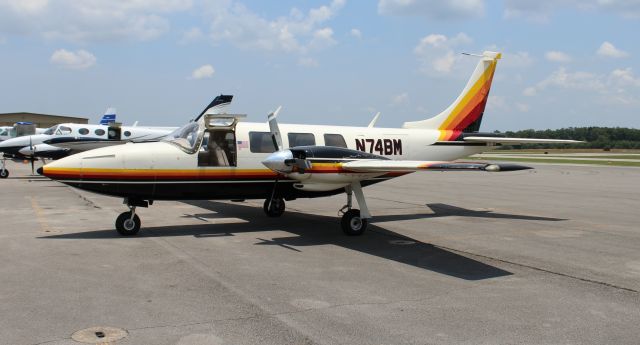 Piper Aerostar (N74BM) - A 1977 model (serial number 61P-0467-184) Ted Smith Aerostar 601P on the ramp at Pryor Field Regional Airport, Decatur, AL - June 16, 2023.