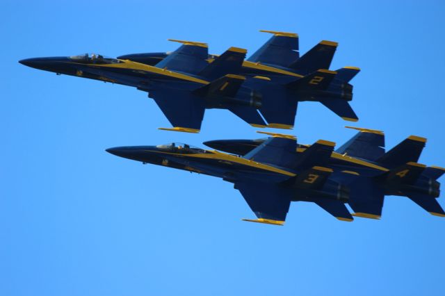 McDonnell Douglas FA-18 Hornet — - Blue Angels in Air Show of Fleet Week SF 2015