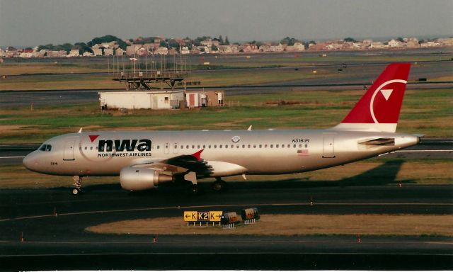 Airbus A320 (N316US) - From August 27, 2003