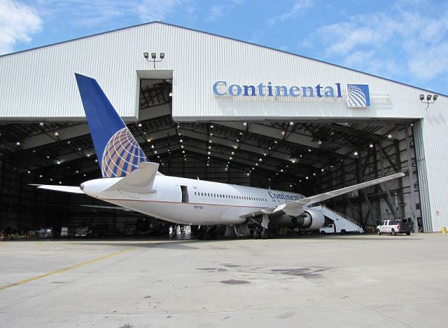 BOEING 767-200 (N67157) - Continental Maintenace Center at EWR.