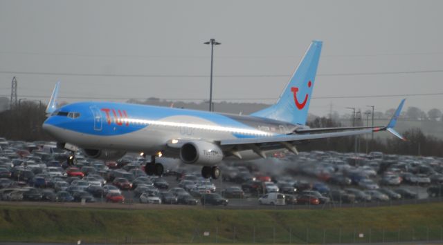 Boeing 737-800 (G-FDZW) - Taken from Freeport Carpark