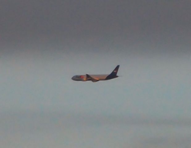 BOEING 767-300 — - Air to air just after takeoff.