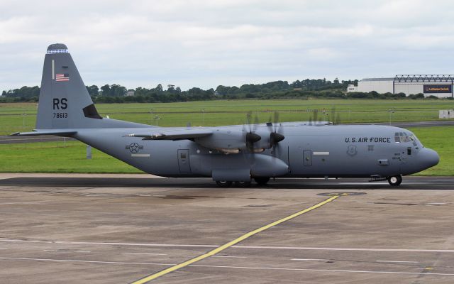 Lockheed C-130 Hercules (07-8613) - usaf ramstein c-130j-30 07-8613 arriving in shannon 16/7/16.