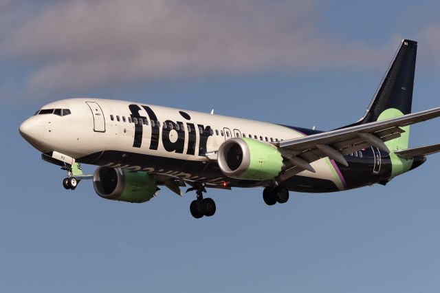 Boeing 737 MAX 8 (C-FFLZ) - 28th October, 2023: On short finals to runway 24R at Toronto's Pearson International Airport. 