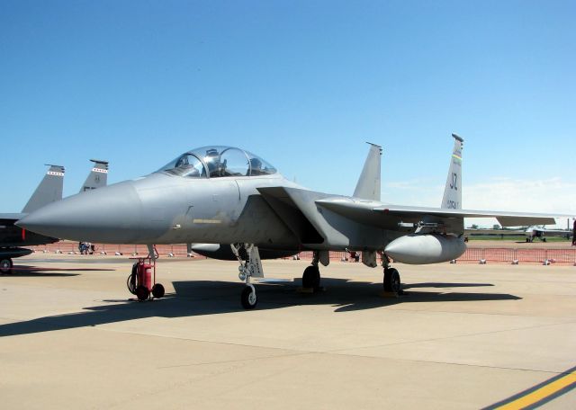 McDonnell Douglas F-15 Eagle (80-0054) - No shortage of F-15s at the Barksdale A.F.B. Air Show. This one being a D model.