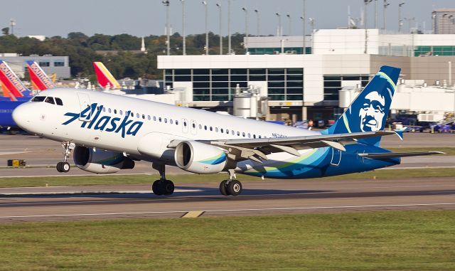 Airbus A320 (N634VA) - Departing Dallas Love Field (Please view in "full" for highest image quality)