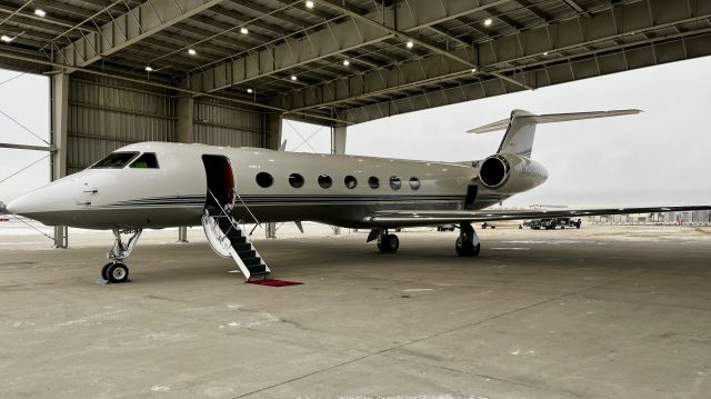 Gulfstream Aerospace Gulfstream V (N790DC) - N790DC, 2005 Gulfstream G550, sitting on the ramp outside of the Gary Jet Center. 