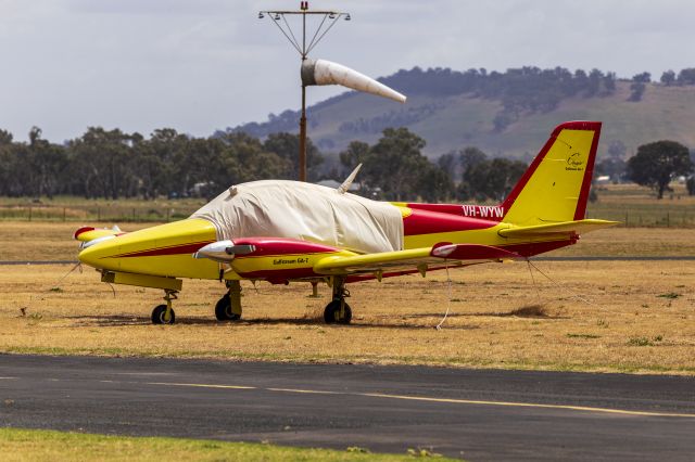 Grumman GA-7 Cougar (VH-WYW) - Grumman American GA-7 Cougar (VH-WYW) at Cootamundra Airport.