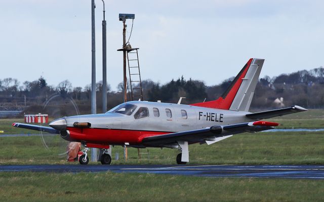 Socata TBM-850 (F-HELE) - f-hele at shannon 30/3/16.