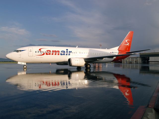 BOEING 737-400 (OM-SAA) - B737-400, OM-SAA, Kosice int. airport 2012