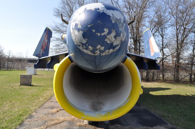 — — - A-7 Corsair Fighter Jet, Retired at Anoka County airport Minnesota