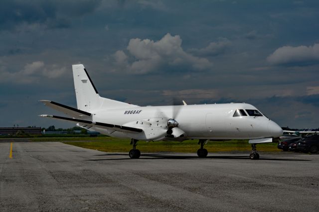 Saab 340 (N968AF) - Visiting for a fuel stop in CYHU from CYYR. 22-08-2022