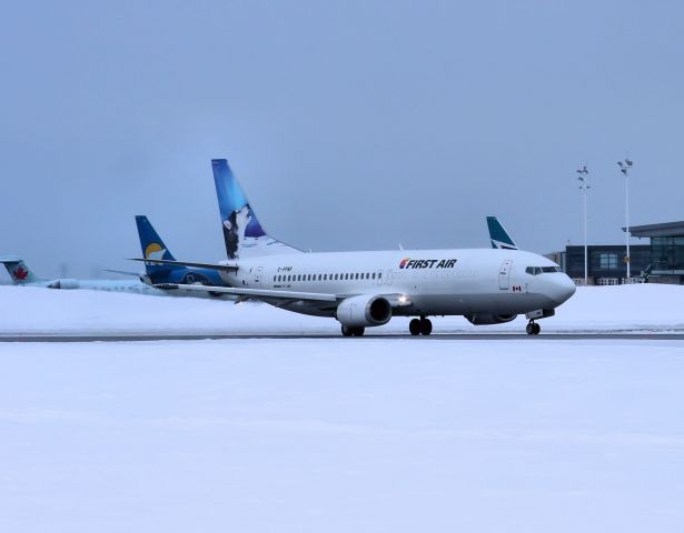 C-FFNF — - Photo taken on 15-Feb-14, rolling down rwy 7 on the Iqaluit run.