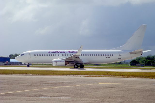 Boeing 737-800 (9Y-MBJ) - Latest addition to the 737 fleet 9Y-MBJ operating BWA610