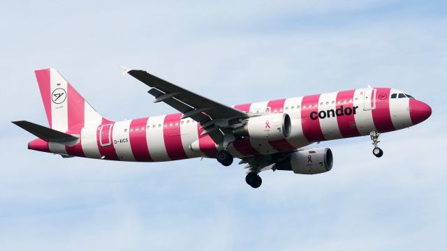 Airbus A320 (D-AICS) - A320-214 Condor, FlyPink livery, Oct 12, 2024