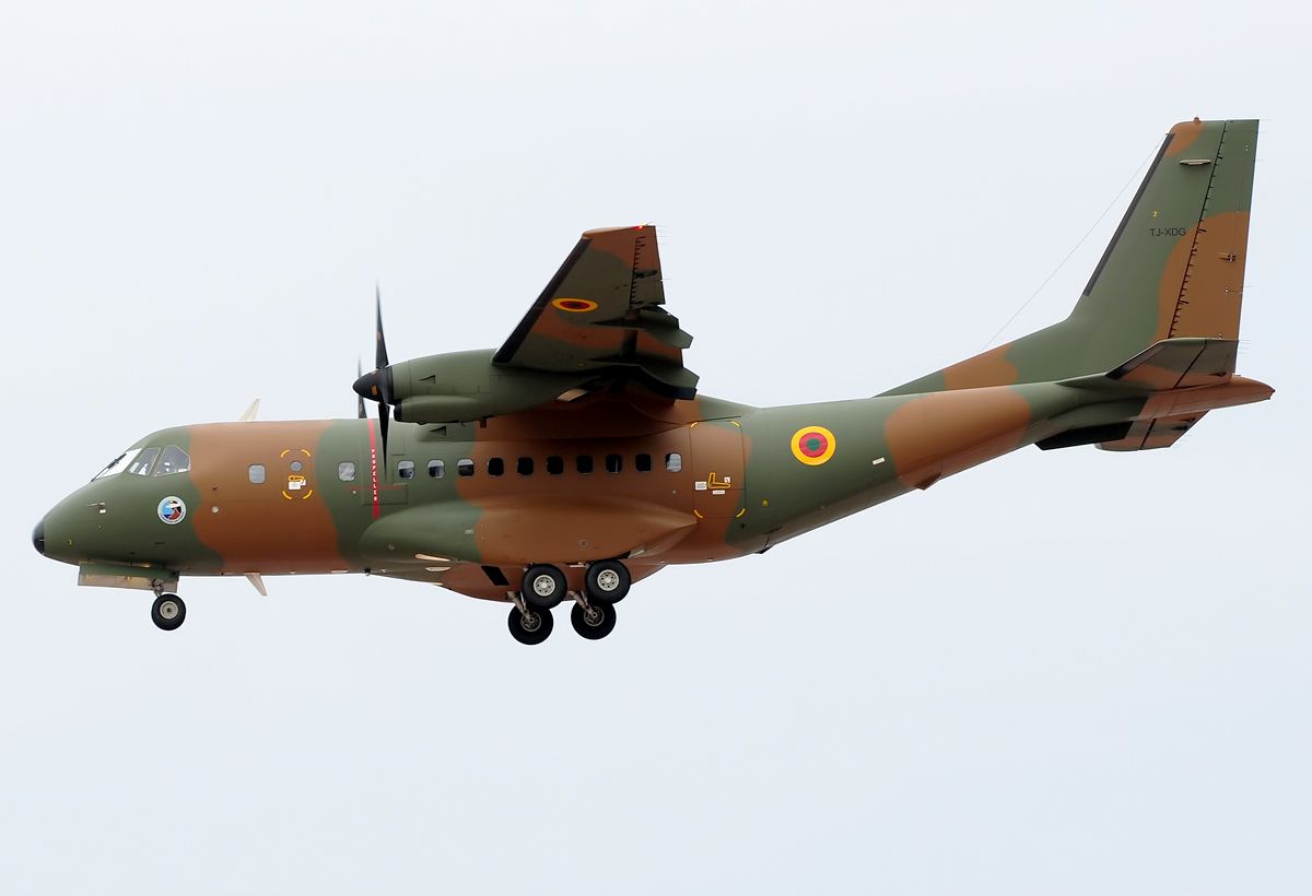 Casa Persuader (CN-235) (TJ-XDG) - On delivery flight for Cameroon Air Force.