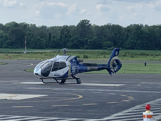 Eurocopter EC-130 (N133HN) - N133HN (EC30) arriving at Wings Field (KLOM)br /Photo Date: July 5, 2021