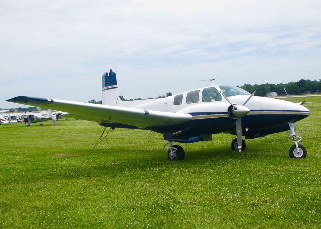 Beechcraft Twin Bonanza (N811AC) - At AirVenture 2016.1959 Beech D50C Twin Bonanza