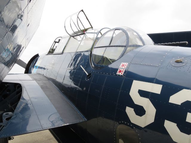 Grumman G-40 Avenger (N5264V) - TBM Avenger @ Indianapolis Metropolitan Airport Warbird Gathering 2015