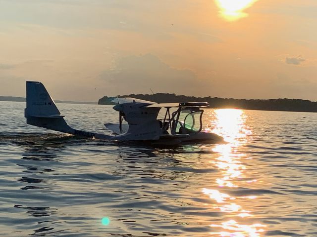 EDRA Super Petrel (N60SP) - N60SP hanging out on Wilson Lake during the start of a beautiful sunset. 