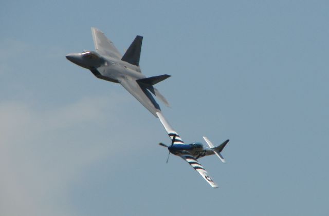 — — - Heritage Flight with NL351DT P-51D Mustang