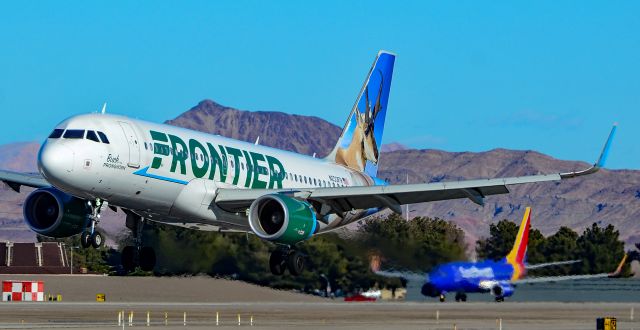 Airbus A320 (N233FR) - N233FR Frontier Airlines Airbus A320-214 s/n 7095 "Buck The PRONGHORN" - Las Vegas - McCarran International (LAS / KLAS)br /USA - Nevada,  January 18, 2019br /Photo: TDelCoro