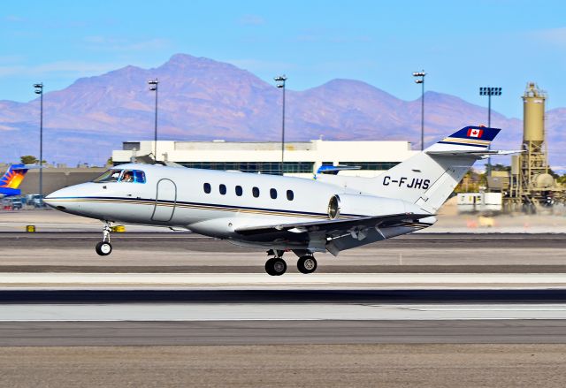 Hawker 800 (C-FJHS) - C-FJHS British Aerospace BAe-125-800B/XP (cn 258283) -  Las Vegas - McCarran International (LAS / KLAS) USA - Nevada, December 03, 2011 Photo: Tomás Del Coro