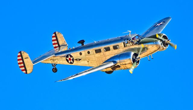 Beechcraft 18 (N145AZ) - N145AZ  Beech D18S C/N A-235 - Las Vegas - Nellis AFB (LSV / KLSV)br /Aviation Nation 2014 Air Showbr /USA - Nevada, November 8, 2014br /Photo: TDelCoro