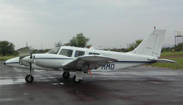 Piper Seneca (ZS-MMD) - At the Sishen Iron Ore mine, South Africa.